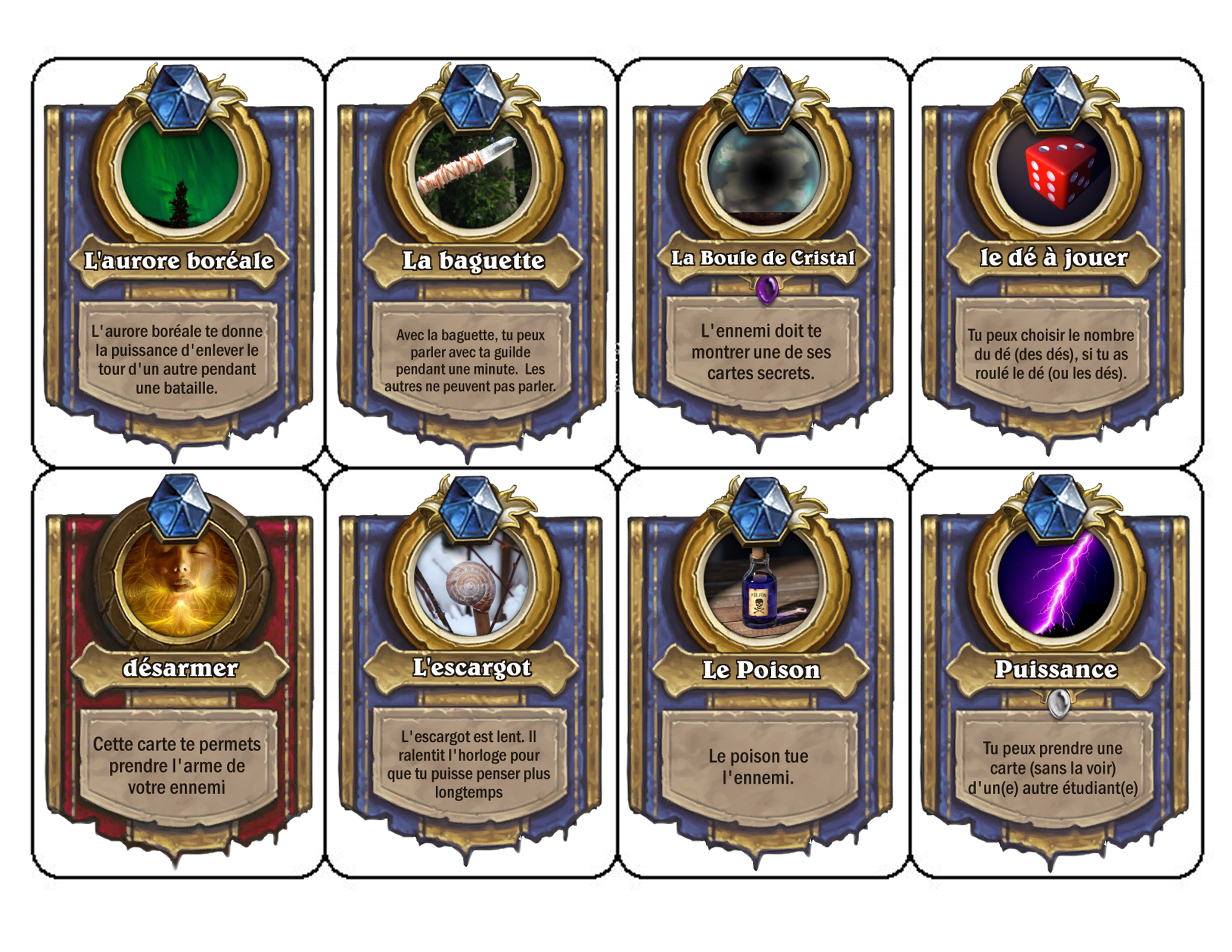 The ongoing card design