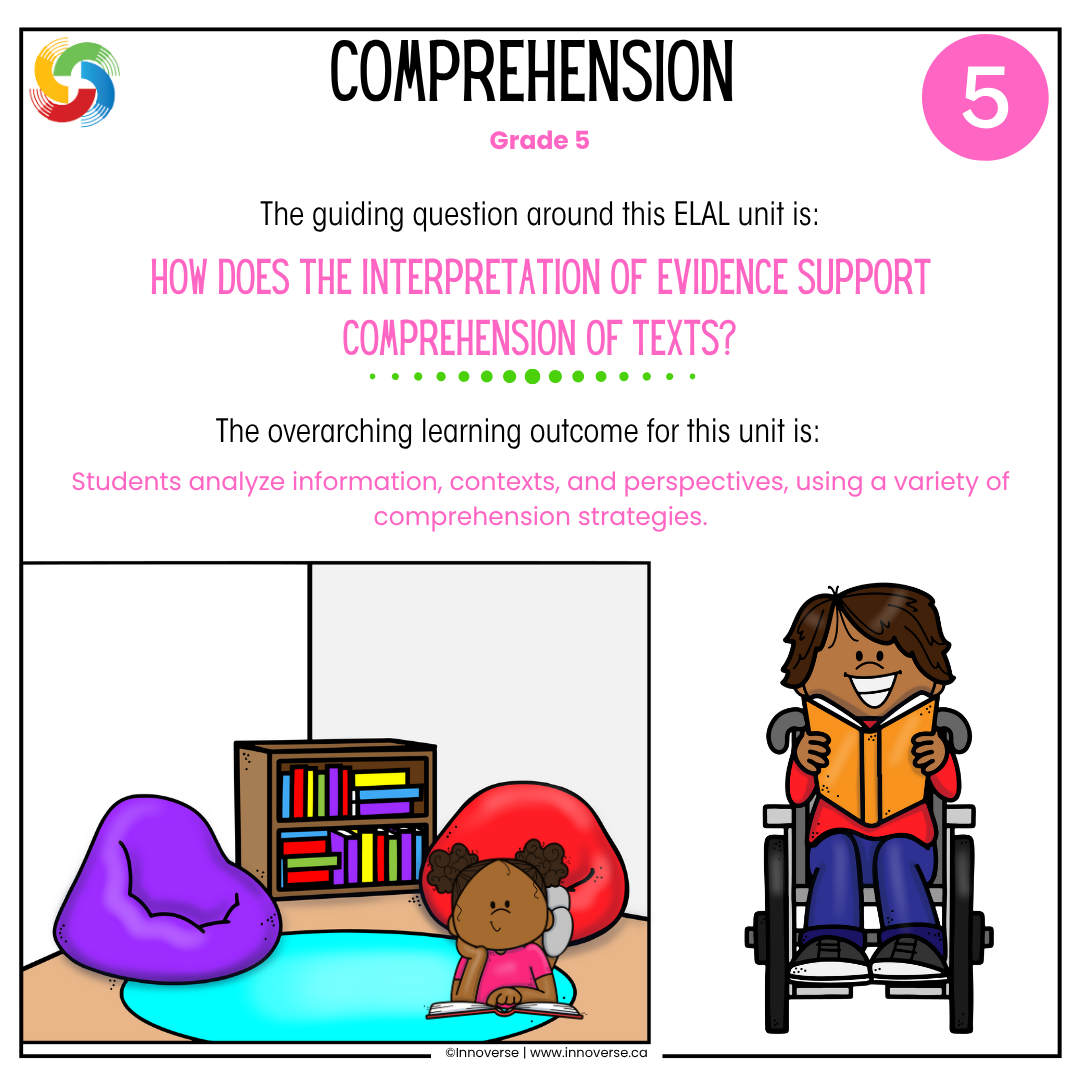 Alberta Grade 5 ELAL Comprehension - grade 5 new curriculum