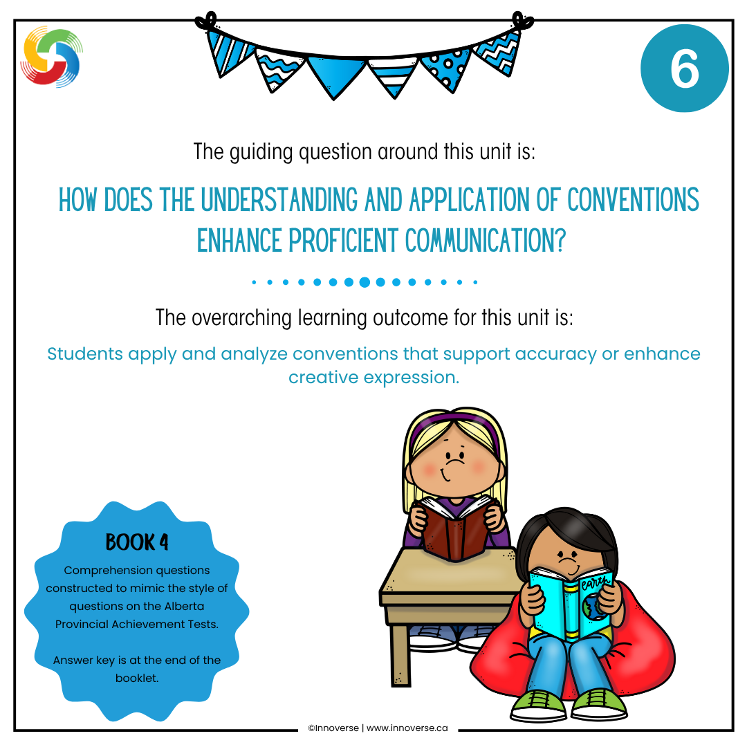 Alberta Grade 6 ELAL Reading Comprehension Unit Resource