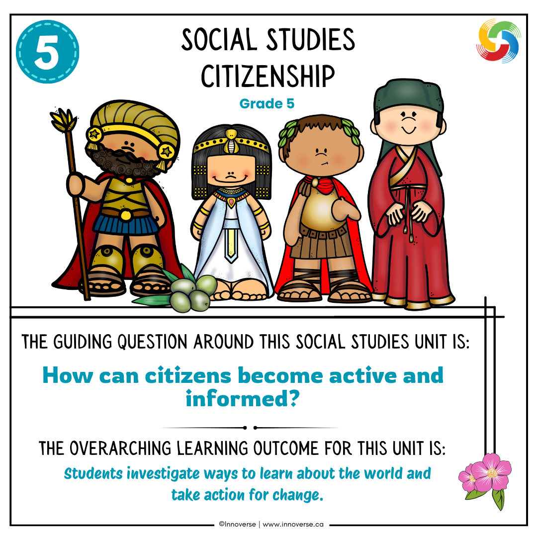 Grade 5 Social Studies citizenship unit new Alberta Curriculum
