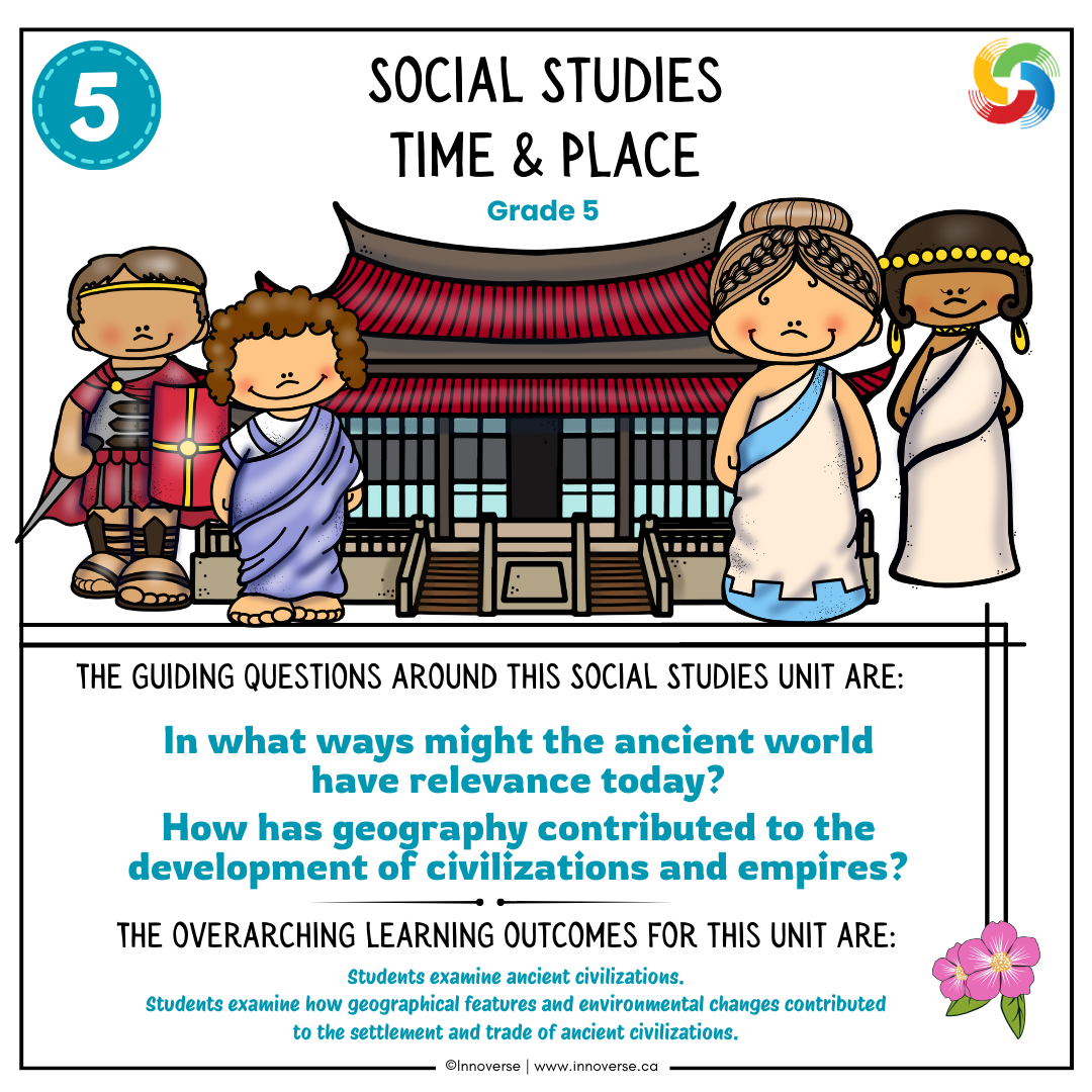 Grade 5 Social Studies time and place unit new Alberta Curriculum