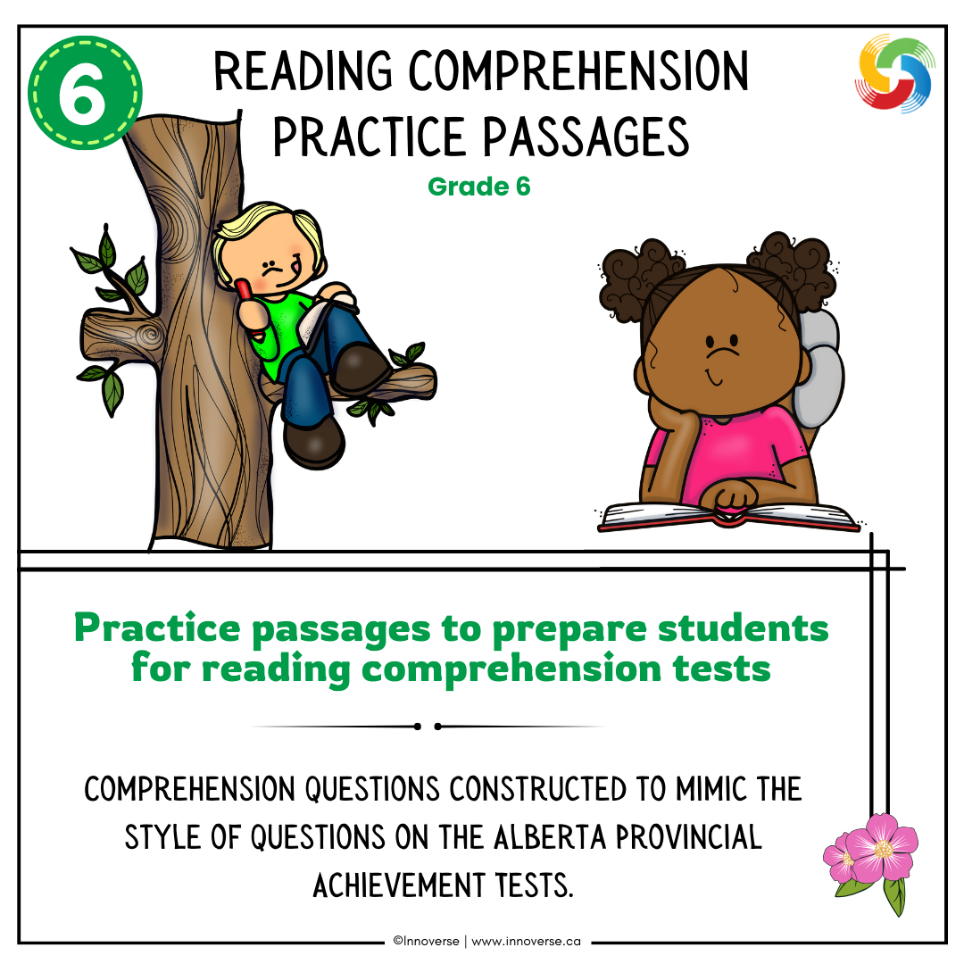 Grade 6 Reading Comprehension Alberta PAT practice - innoverse