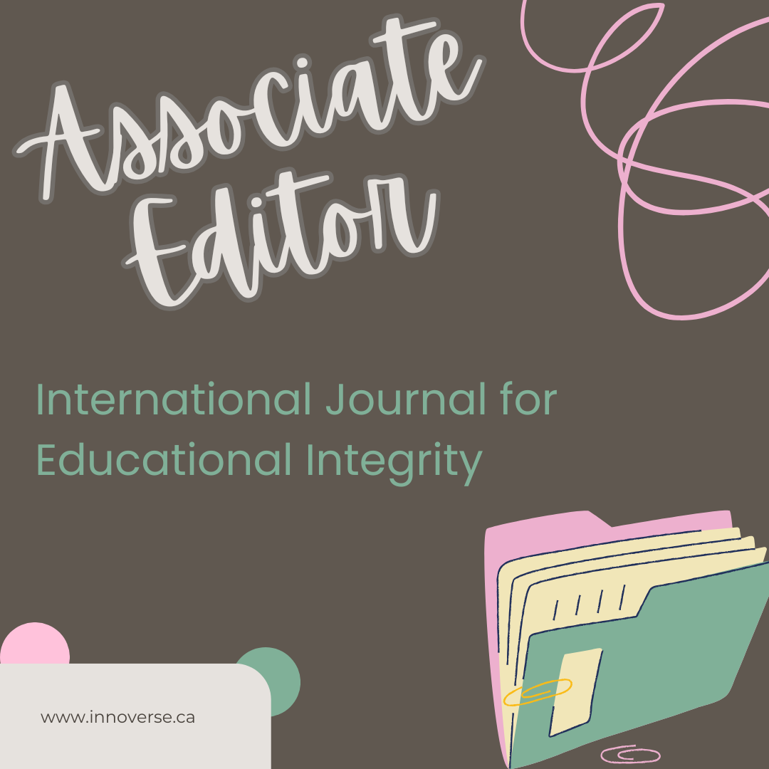 Associate editor international journal for educational integrity